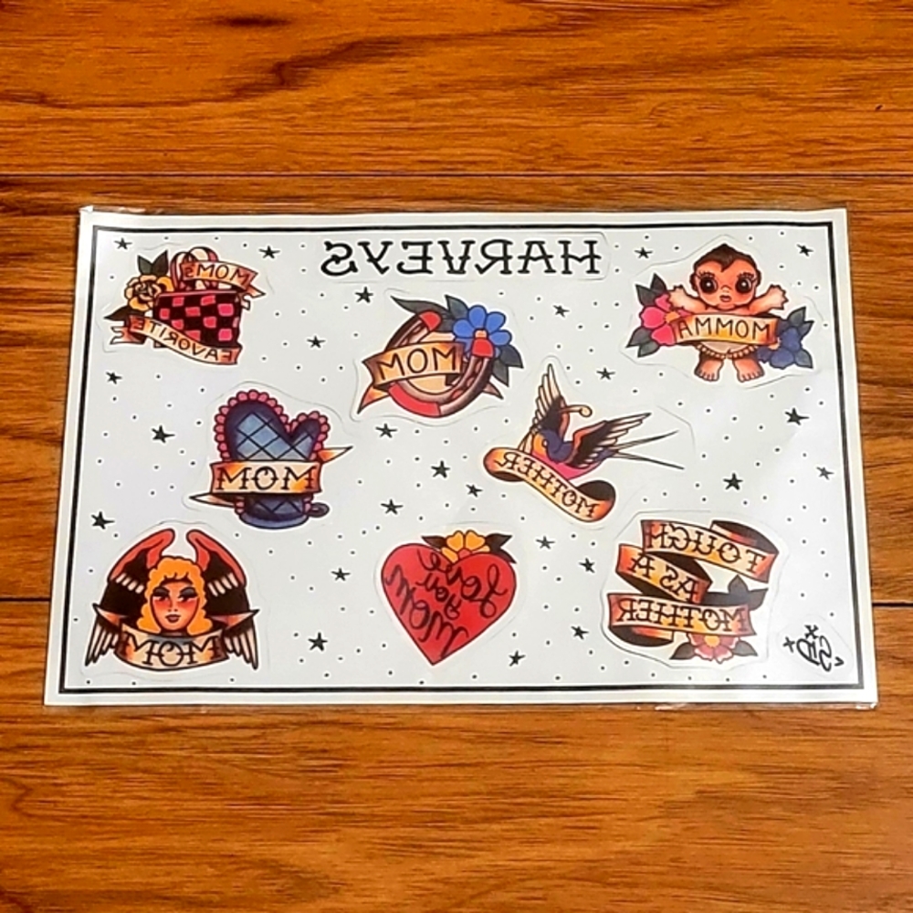 Harveys "Tough as a Mother" Temporary  Tattoos